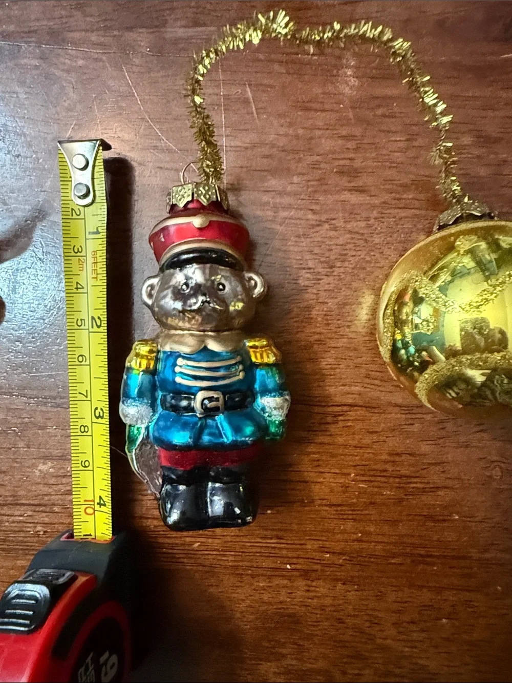 Vintage glass nutcracker